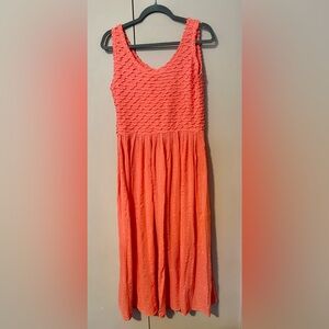 5/$25 will bundle Bright Coral Gauze Dress